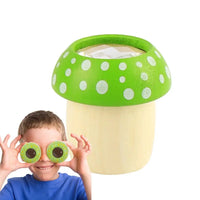 Kids Creative Toddler Kaleidoscope Natural Wood Portable Kids Telescope Educational Science Developmental Part