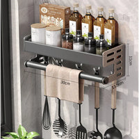 Kitchen Condiment Storage Rack Wall-Mounted Condiments Oil Salt Sauce Vinegar Household Kitchen Utensils Storage Rack Box