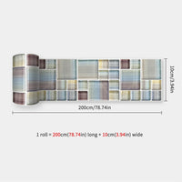 10X200cm Long Strip Wall Stickers Floor Kitchen Bathroom Living Room Skirting Line Wall Decor Waterproof Peel & Stick Wallpaper
