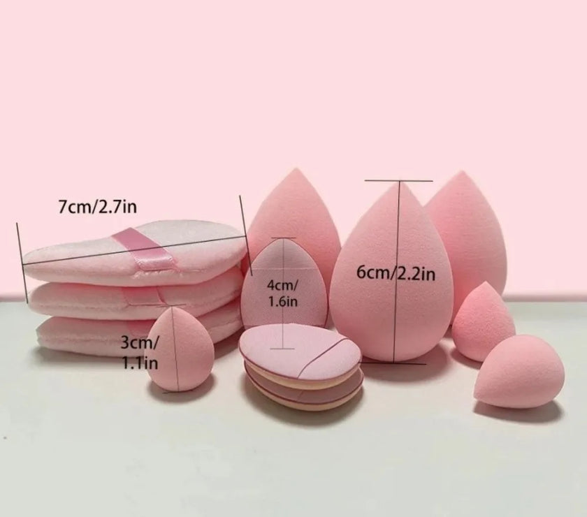 12pcs Makeup Sponge Blender Beauty Egg Soft Cosmetic Puff Foundation Sponges Powder Puff Women Make Up Accessories Beauty Tools