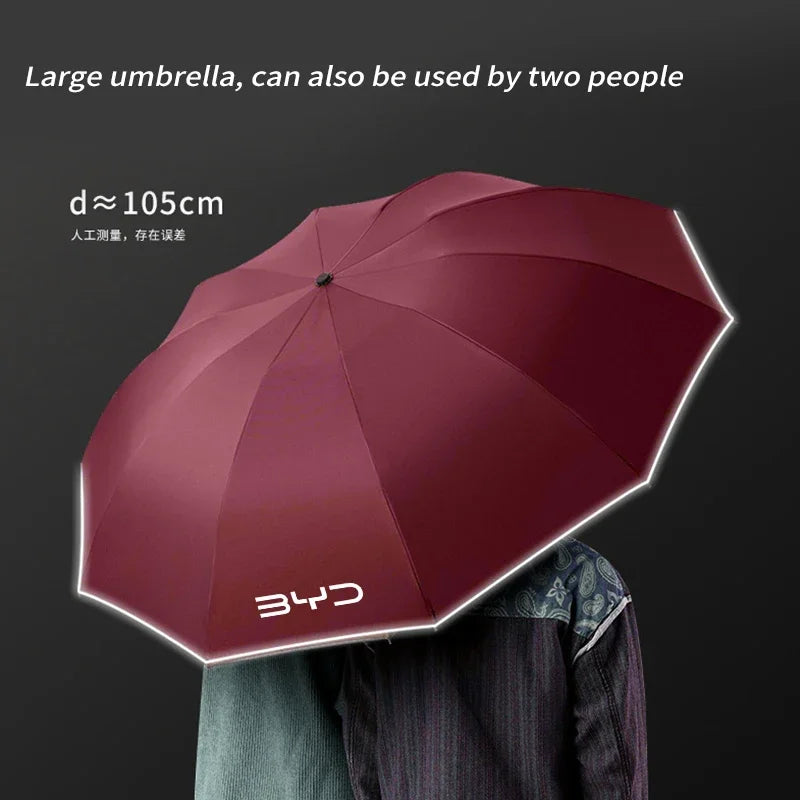 Song Max F0 Qin G3 I3 Han Car Fully Automatic Reflective Umbrella Folding Sunshade Accessories