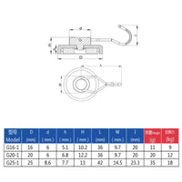 Multifunction Heavy Duty Magnetic Hook Strong Neodymium Magnets Hooks Keychain Home Organization And Storage