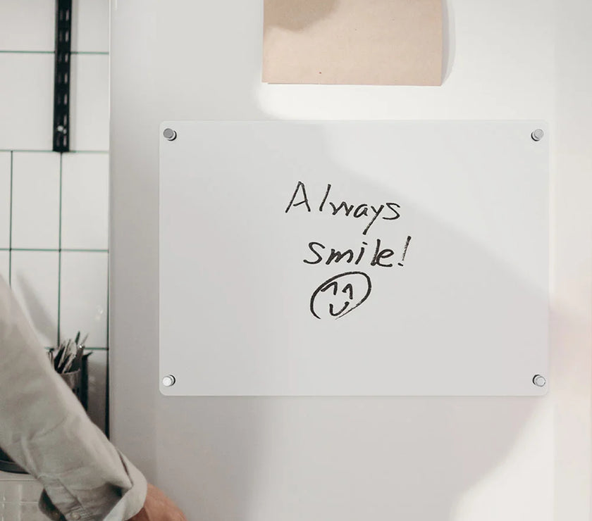 Clear Dry Erase Board Acrylic Magnetic Calendar Message White Fridge Whiteboard
