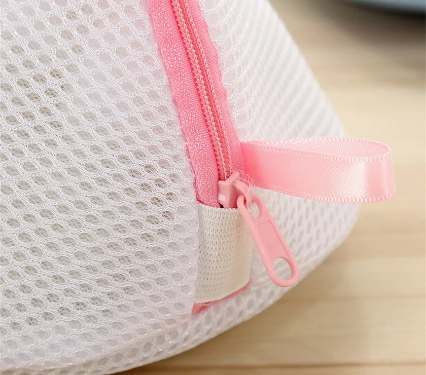 Bra Laundry Bag Zippered Underwear Socks Mesh Household Home Storage Washing Bag Organization