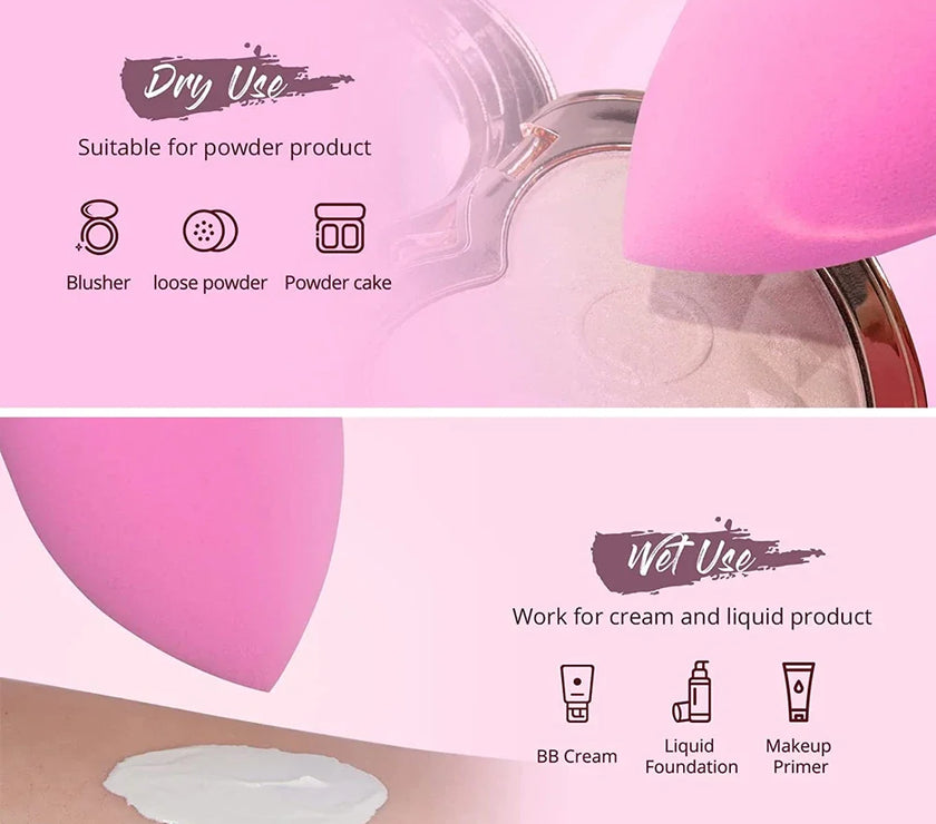 Makeup Concealer Liquid Foundation Face Cosmetic Puff Make