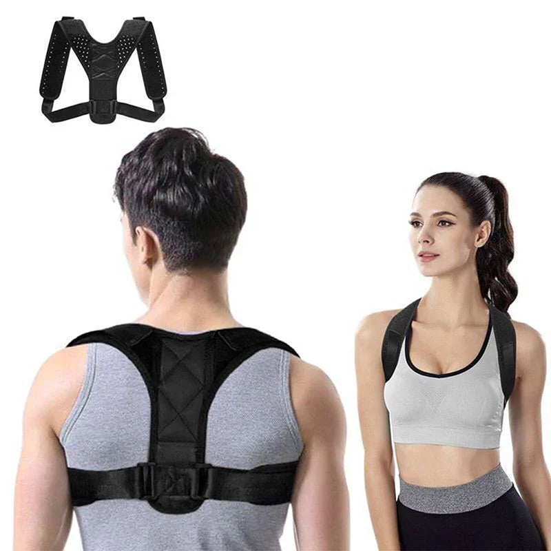 Unisex Adjustable Spine Neck Health Correction Belt Back Brace Support Invisible Shoulder Posture Corrector Home Office Sport