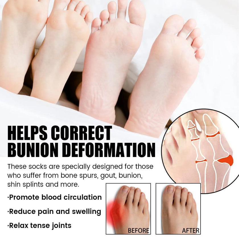 Anti-Bunions Health Sock Pain Stiffness Relief For Outdoor Sports Foot Care Socks Heels Warm Breathable man Meias de Cuidado