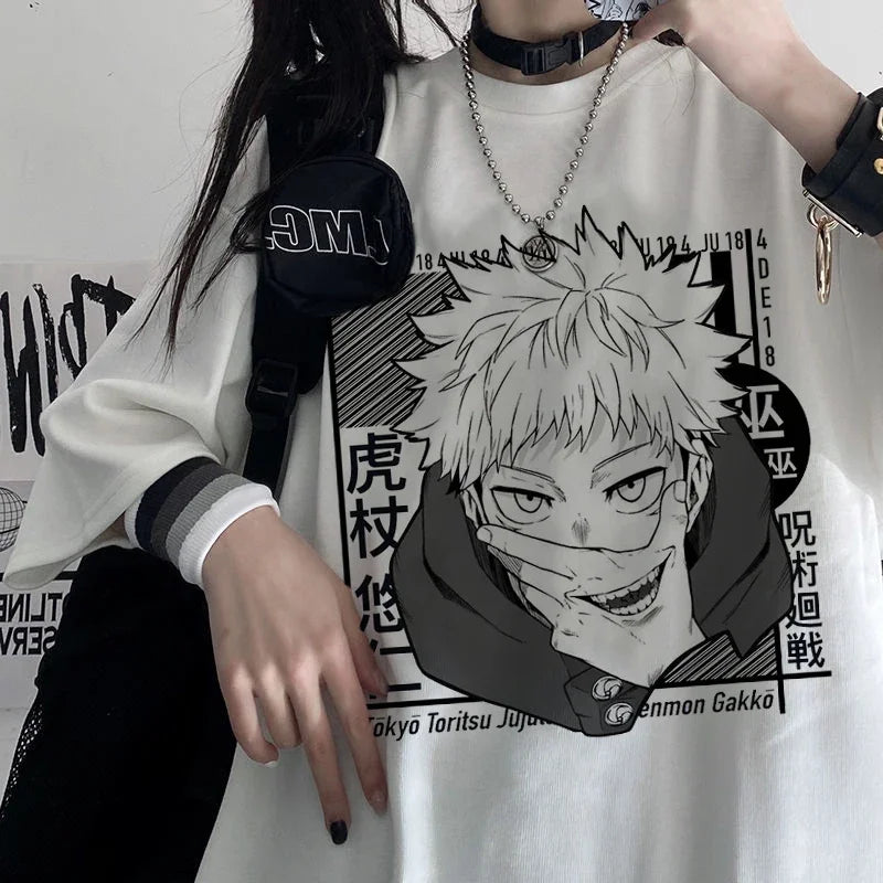 -shirt Oversized Anime Women'