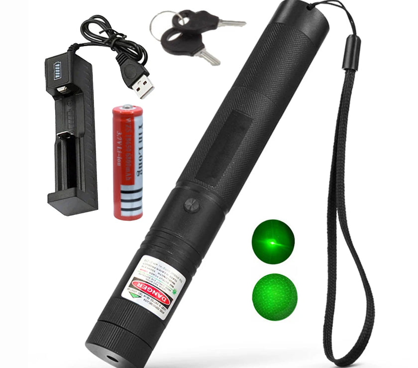 Outdoor Gadget Accessories 303 Green Camping Equipment USB Charger Laser Light