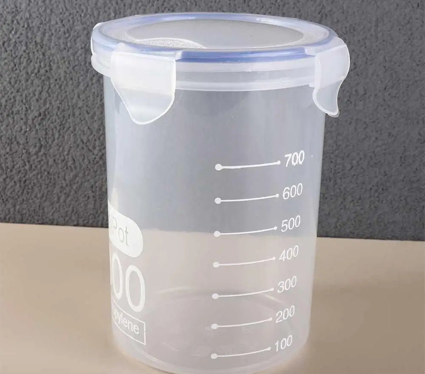 Durable Airtight Food Sealed Boxes Cylindrical Leakproof Sugar Flour Nut Food Container Home Organization Supplies