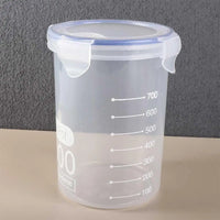 Durable Airtight Food Sealed Boxes Cylindrical Leakproof Sugar Flour Nut Food Container Home Organization Supplies