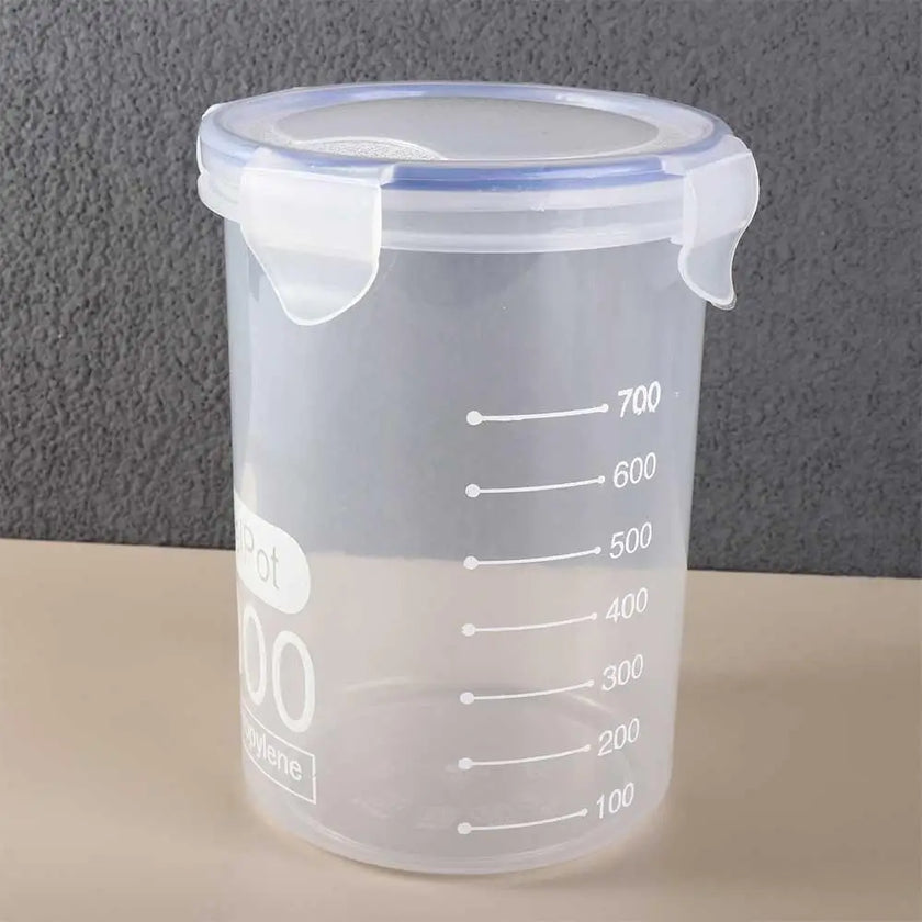 Durable Airtight Food Sealed Boxes Cylindrical Leakproof Sugar Flour Nut Food Container Home Organization Supplies