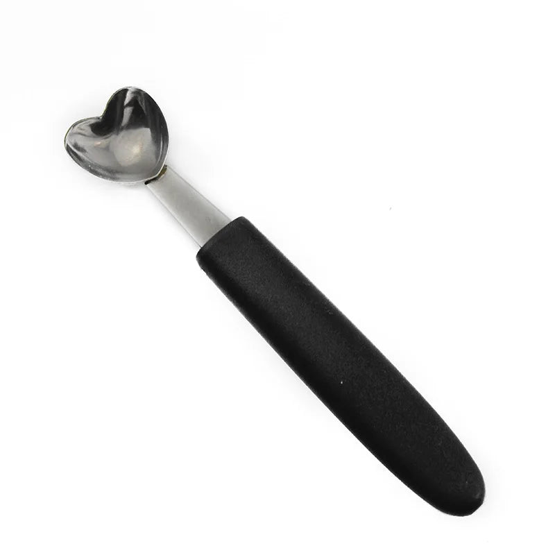 Multifunctional Single Head Stainless Steel Fruit Dig Ball Spoons Portable Ice Cream Melon Scoops Kitchen Tools