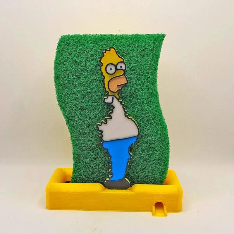 Funny Kitchen Storage Cartoon character Sponge Holder Sink Drain Rack Basket Household Supply Accessories Cocina Gadgets Cozinha
