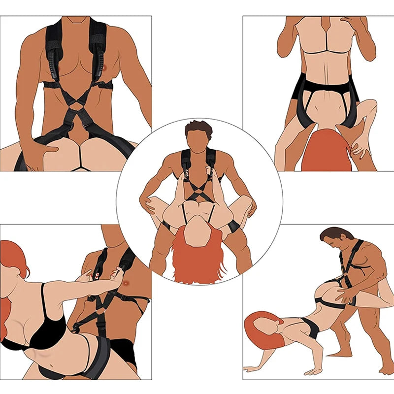 Bandage Erotic Gear Restraint Swing Sex Games Binding Spreader BDSM Harness Sexual Tool Sex Toys For Couples Adult Game Shop 18+