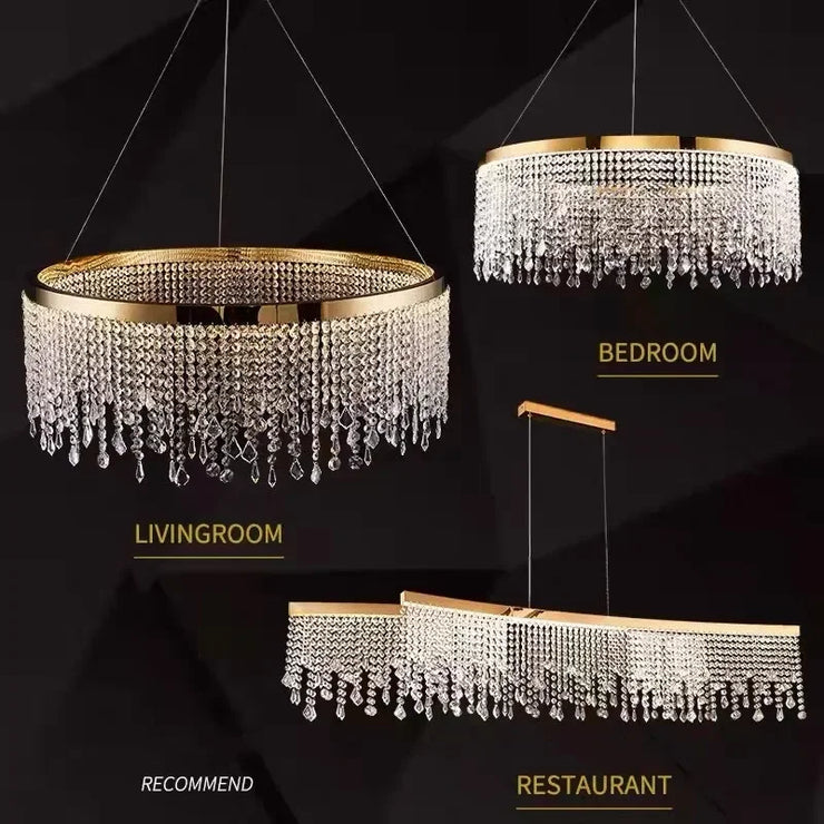 Living Dining Room Circle Hanging Lamp Home Decor LED Fixture