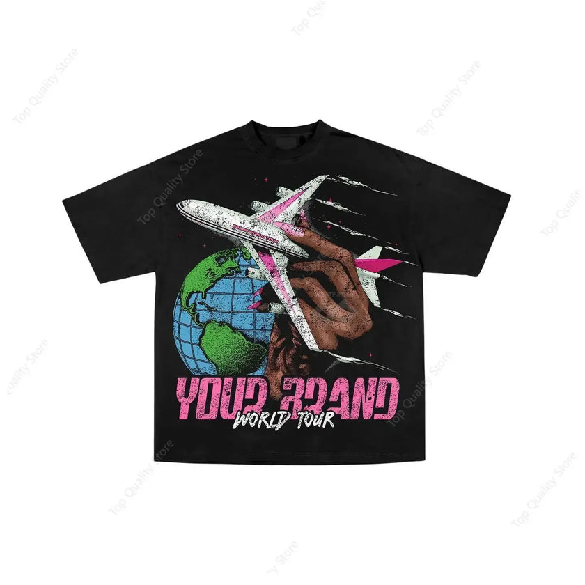 shirt gothic cotton shirts Couples street graphic y2k tops goth women clothes