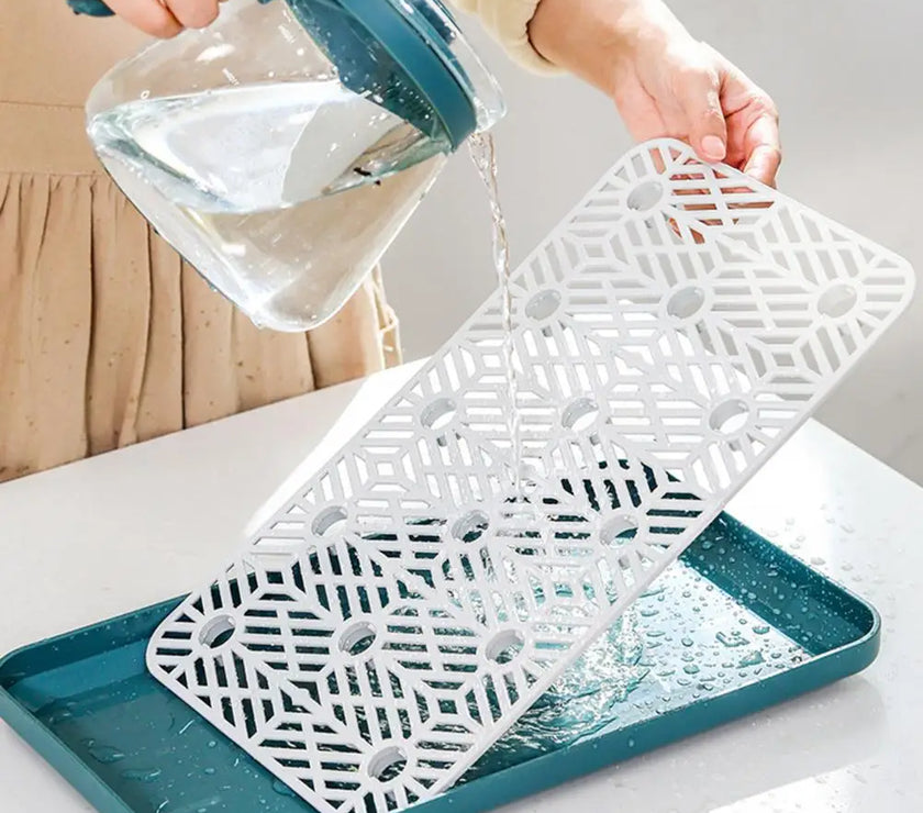 Detachable Cup Drain Rack Bottle Dish Drying Shelf Dust-proof Glass Cup Drainer Holder Stand Kitchen Storage Holder Home Decor