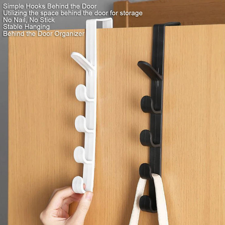 Door Hanger Wall Organizer Hook Bedroom Clothing Hook Holder Coat Hat Bag Rack Bathroom Kitchen Home Storage Organization