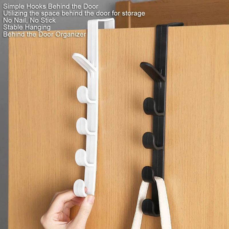 Door Hanger Wall Organizer Hook Bedroom Clothing Hook Holder Coat Hat Bag Rack Bathroom Kitchen Home Storage Organization