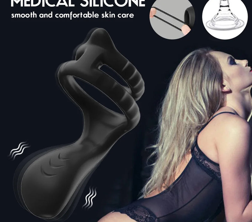 Sensualex Men Novelty Toys Delayed Ejaculation Vibrate Penis Rings Cock Ring Men Chastity Cage Sex Toy Couple Men'