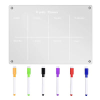 clear fridge magnet sticker calendar board planner