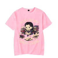 Wrong Letter Women Short Sleeves Harajuku Fashion Oversize Study Tee