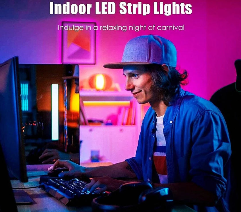 Led Strip Lights 5050 RGB LED Light Smart APP Control for TV Backlight Christmas Party Home Decor Lighting Ribbon Tape for Room