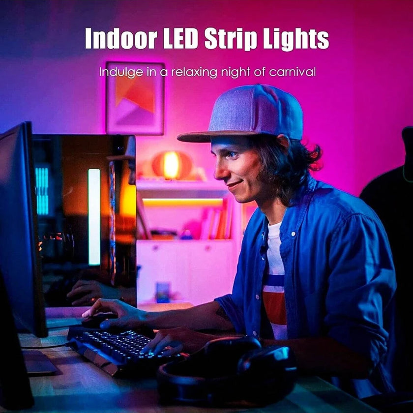 Led Strip Lights 5050 RGB LED Light Smart APP Control for TV Backlight Christmas Party Home Decor Lighting Ribbon Tape for Room