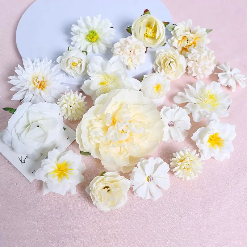 Wedding Decoration Fake Flowers Home Decor DIY Bouquet Craft Garlands Scrapbook Gift Accessories