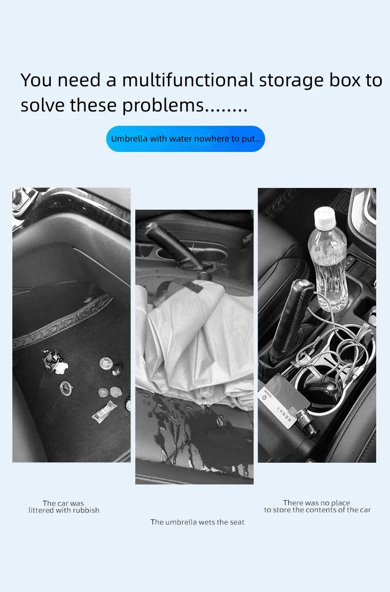 Car Storage Umbrella Bucket Multifunctional Storage Bucket Car Hanging Umbrella Bucket