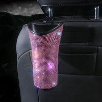 Bling Diamond Car Umbrella Storage Box Multifunctional Organizer Barrel Auto Folding Hanging Water Bottles Rack Umbrella Bucket