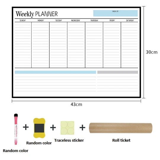 A3 Weekly Planner Whiteboard Memo Message Board