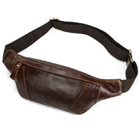 Waist Bag Mini Travel Fanny Chest Pack Cowhide Belt Bag Male Small Waist Bag