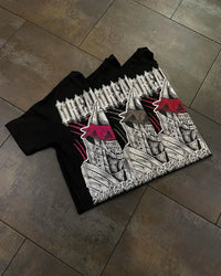 shirts Print Cotton Oversized Harajuku Gothic Short Sleeved y2k top