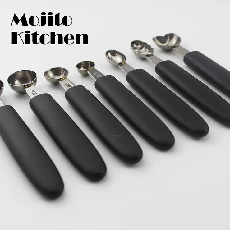 Multifunctional Single Head Stainless Steel Fruit Dig Ball Spoons Portable Ice Cream Melon Scoops Kitchen Tools