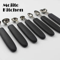 Multifunctional Single Head Stainless Steel Fruit Dig Ball Spoons Portable Ice Cream Melon Scoops Kitchen Tools