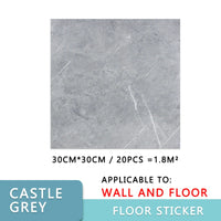 Adhesive Waterproof Marble PVC Floor Sticker Bathroom living room Renovation Decals Wall Ground Decor