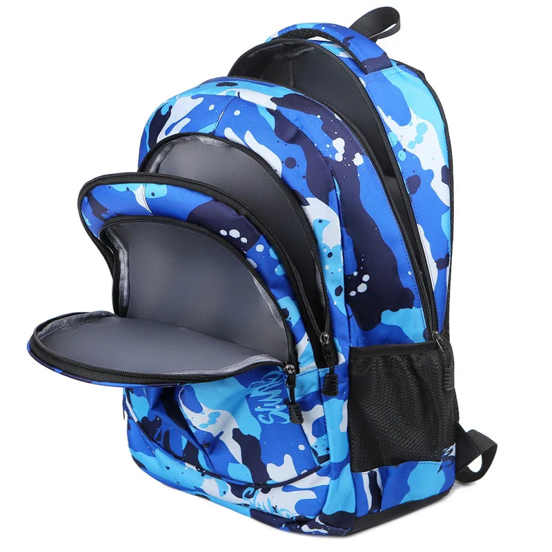 Backpack Men Bag Lightweight Nylon Fabric Travel Backpack School Bag Fashion Casual Men'