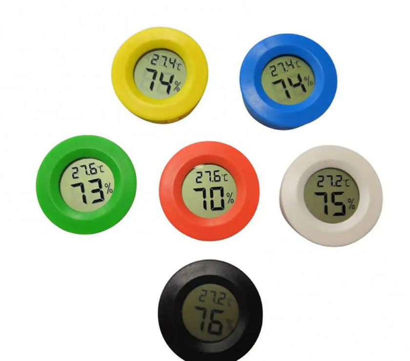 Outdoor Sports Thermometer Reptile Electronic Hygrometer Round Hygrometer Camping Equipment Tool Accessories Outdoor Gadget