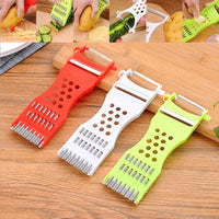 Double Head Cutter Cucumber Carrot Potato Knife Kitchen Home Gadgets Multi-Function Vegetable Fruit Peeler Grater Hand Slicer