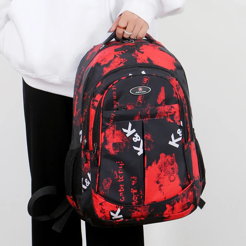 Backpack Men Bag Lightweight Nylon Fabric Travel Backpack School Bag Fashion Casual Men'