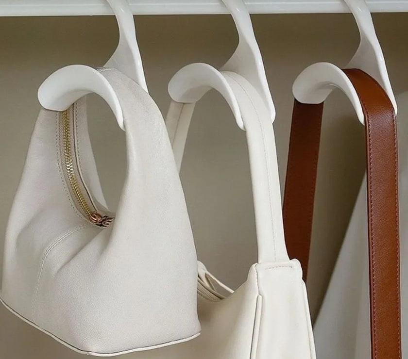 Bag Hook Handbag Arch Hook Tie Scarf Buckle Home Wardrobe Storage Multi-purpose Hook Reusable Wardrobe Storage Organization Tool