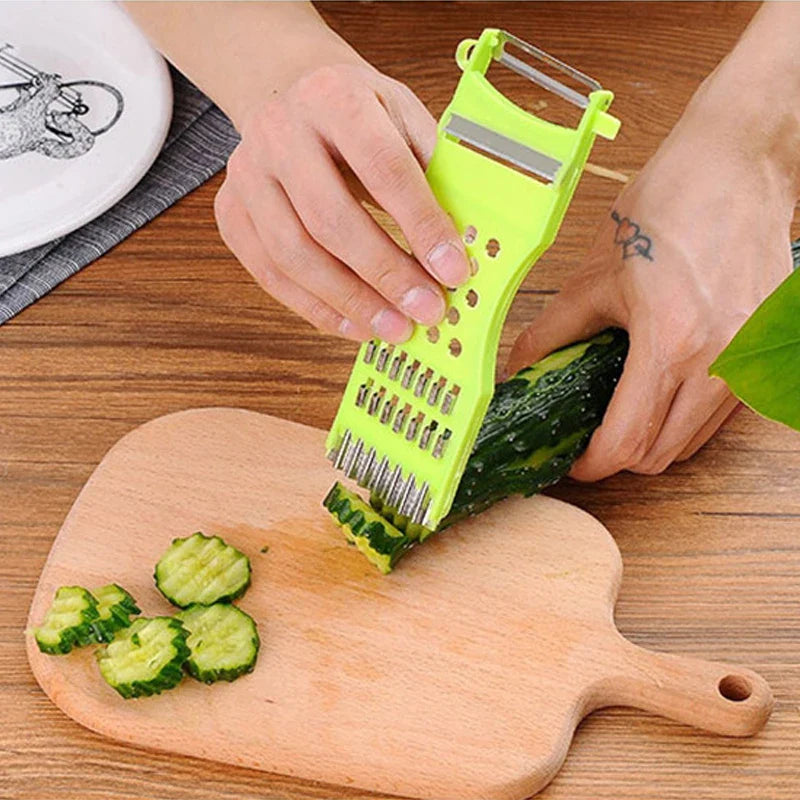 Double Head Cutter Cucumber Carrot Potato Knife Kitchen Home Gadgets Multi-Function Vegetable Fruit Peeler Grater Hand Slicer