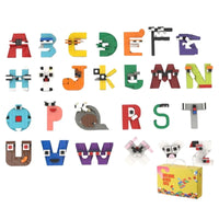48460869599425|26 English Alphabet Numbers Montessori Educational Toddlers Intelligen Building Blocks Set ce Toys Bricks Toys48460869632193