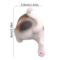 Fridge Calendar Magnet Realistic Humorous Creative Adorable Durable Resin Novelty Animal Butt Magnets