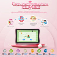 7 Inch Kids Tablet Russian Children Laptop Learning Education Computer For Toddler Preschool Studying Educational Montessori Toy