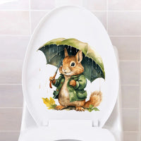 Umbrella Wall Sticker Bathroom Toilet Decor Living Room Cabinet Refrigerator Home Decoration Decals