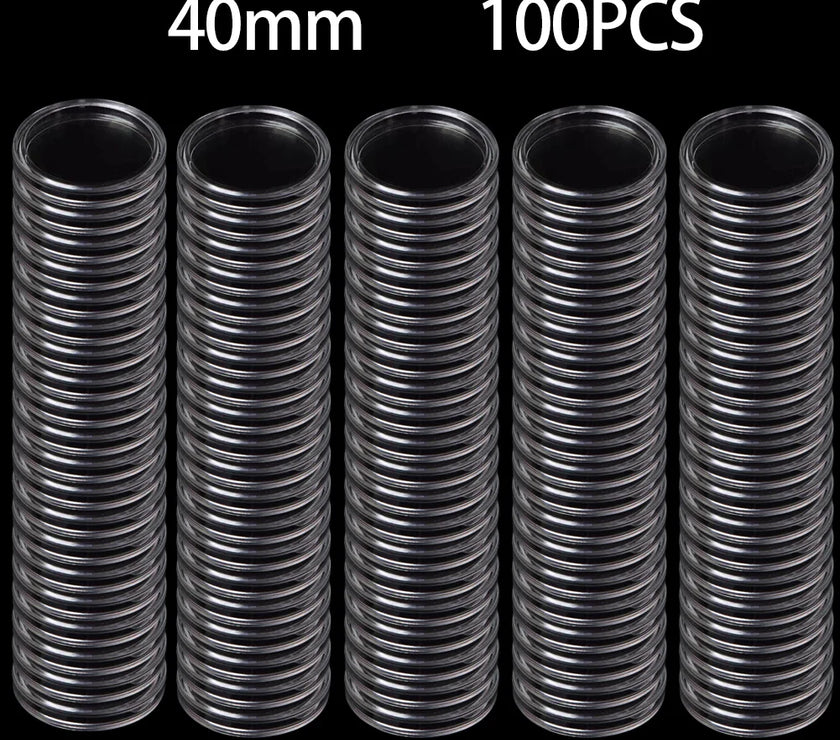 Coin Protection Box Coin Capsules Home Storage Household Supplies Home Organization 40mm Inner Diameter Durable High Quality