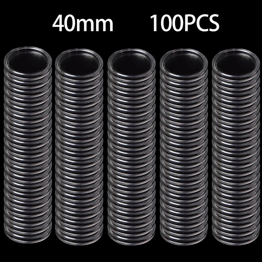 Coin Protection Box Coin Capsules Home Storage Household Supplies Home Organization 40mm Inner Diameter Durable High Quality
